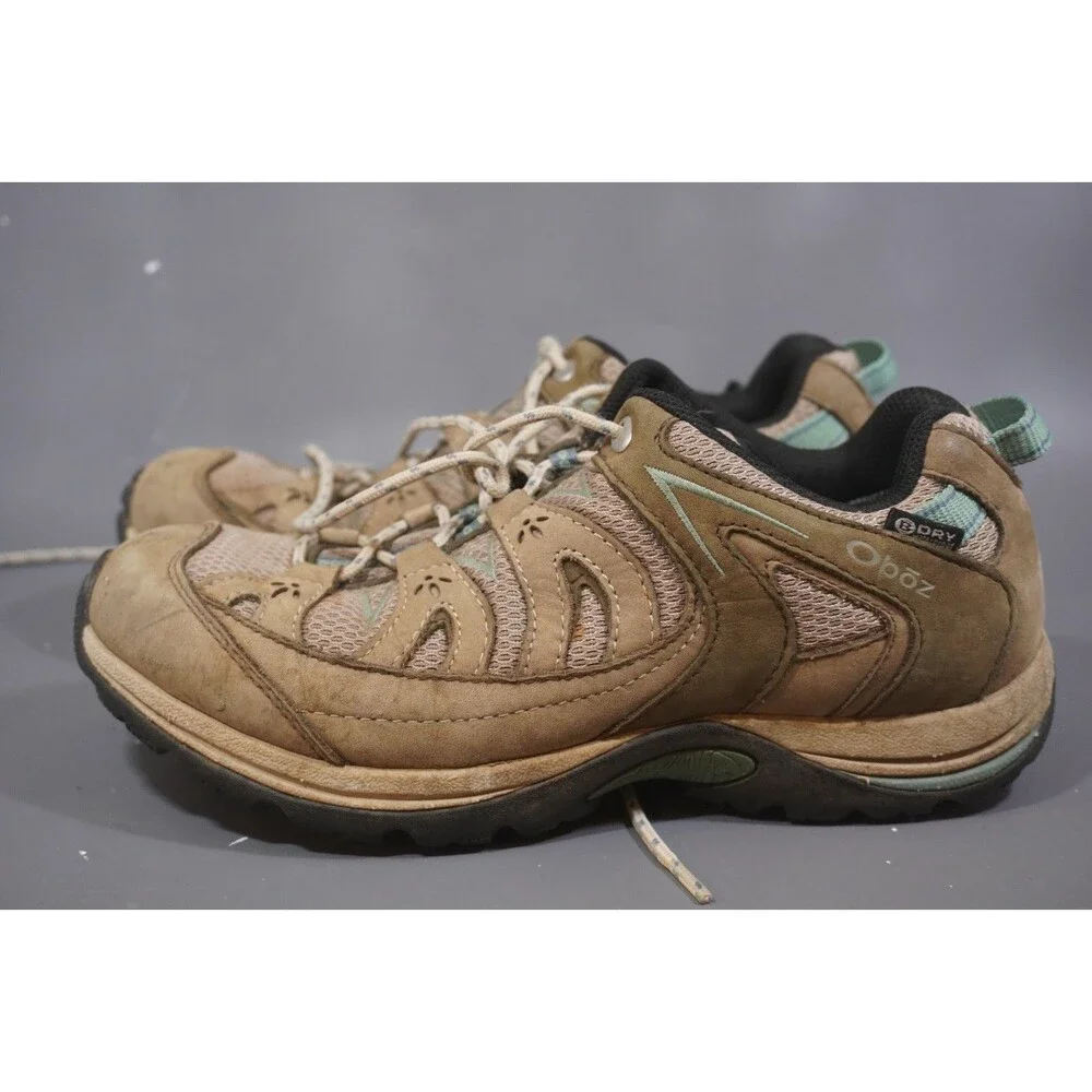 Oboz Mystic Low BDry Waterproof Hiking Shoes Bluebell Brown Women’s Size 8